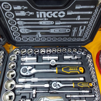 BỘ 44 ĐẦU TUÝP (1/4INCH+1/2INCH) INGCO HKTS42441 - HÀNG CHÍNH HÃNG