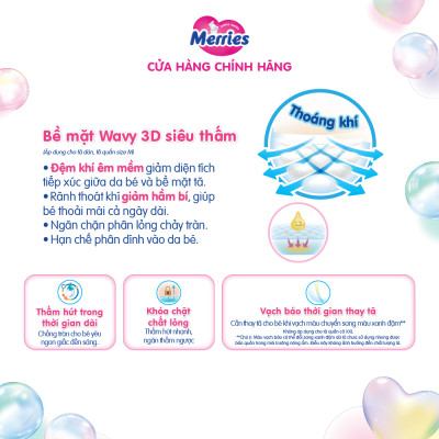 Tã/bỉm quần Merries size L - 44 miếng (dành cho bé từ 9 - 14kg)