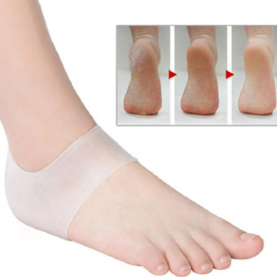 Bộ 1 đôi tất, vớ bảo vệ chống nứt gót chân bằng silicon