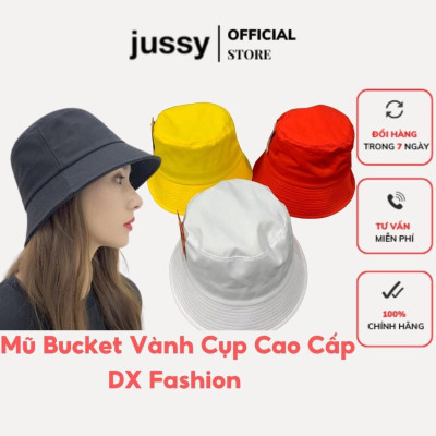 Mũ Bucket Trơn Vành Cụp Jussy Fashion Phong Cách Nón Tai Bèo Cụp Cá Tính Chất Vải Kaki ao Cấp Form Chuẩn Đẹp