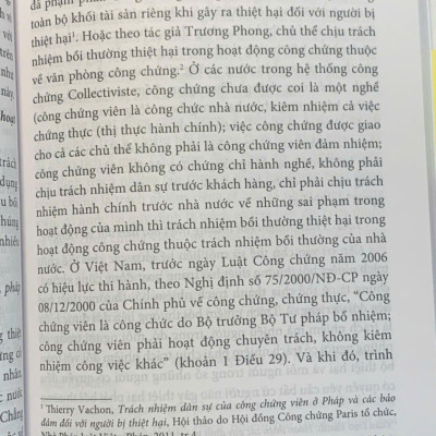 Trách nhiệm bồi thường thiệt hại trong hoạt động công chứng theo pháp luật Việt Nam