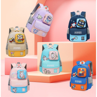 SUN EIGHTB B-3535 Balo mẫu giáo, Cặp sách học sinh mầm non nhiều họa tiết