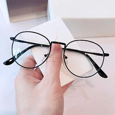 Kính vintage kim loại gọng mắt tròn nhỏ thời trang cho Nam và nữ