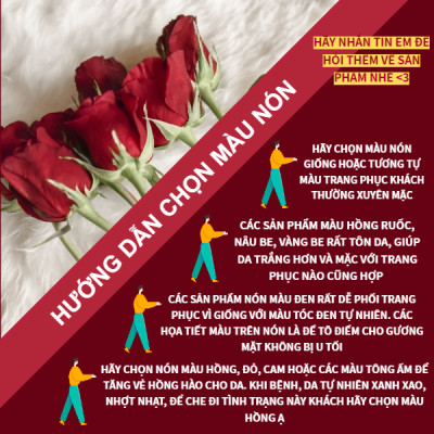 Nón hóa trị vải mềm mát, hút mồ hôi, bệnh nhân ung thư, chemo hat, nón trùm đầu [KIỂU ĐUÔI NGẮN-VÀNG ĐỎ] 