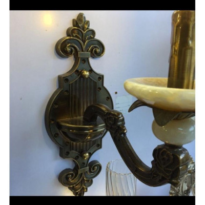 Đèn gắn tường kiểu cổ điển, đèn tô điểm phong thái Phương tây kiểu cắm nến TC001, khuyến mại bóng led DT