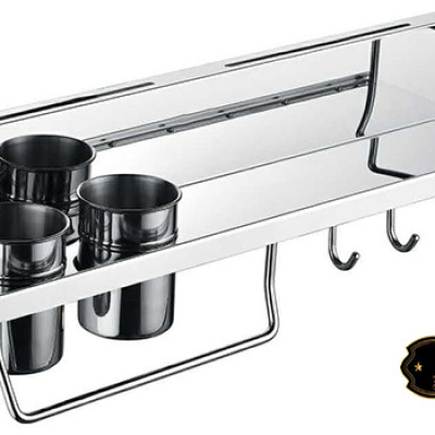 Kệ bếp đa năng Inox SUS 304 Eurolife EL-K4 ( Trắng bạc)