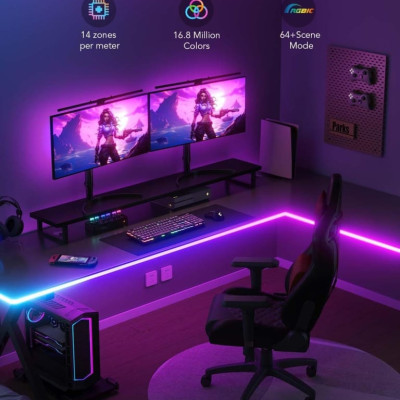 Dây LED RGBIC trang trí dán cạnh bàn Govee RGBIC LED Neon Rope Lights for Desks H61C3 | 10 ft/3m