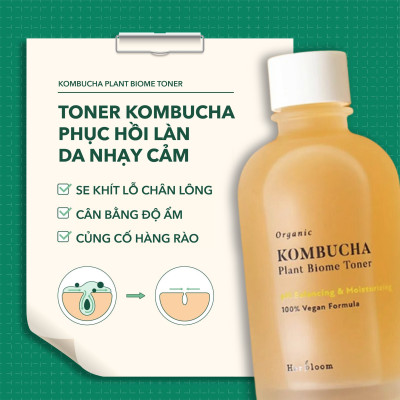 Bộ Đôi Cấp Ẩm & Dưỡng Trắng Da Herbloom Cân Bằng Da Chống Lão Hoá Da [Toner 150ml + Serum 50ml]