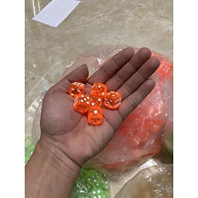 Xúc xắc xí ngầu nhựa 1,6cm chọn mầu