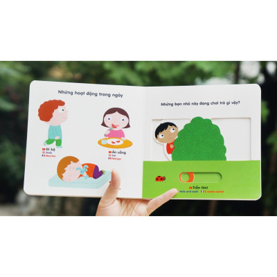 Sách Chuyển Động Thông Minh Đa Ngữ Việt - Anh - Pháp Vườn Thú