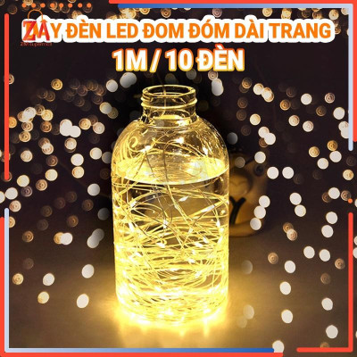 Đèn dây trang trí Têt decor Đèn LED dây fairy light trang trí treo tường, Dây đèn led đom đóm