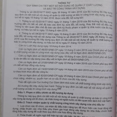 Luật Xây Dựng (Đã Được Sửa Đổi, Bổ Sung) Hướng Dẫn Nghiệp Vụ Quản Lý Dự Án, Nghiệm Thu Công Trình Xây Dựng Và Tư Vấn Giám Sát Thi Công
