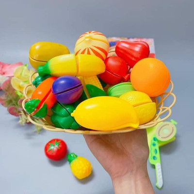 Đồ Chơi Cắt Hoa Quả Cho Bé, Bộ Cắt Hoa Quả 43 Chi Tiết, Hàng Hộp Đẹp Làm Quà Tặng Sinh Nhật, Đồ Chơi Trẻ Em HT SYS