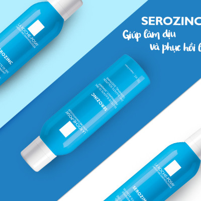 Xịt Khoáng Giúp Làm Sạch Và Dịu Da La Roche-Posay Serozinc (150ml) - TẶNG MÓC KHÓA
