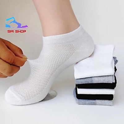 2 đôi tất lưới nam thông hơi, tất nam Màu Ngẫu Nhiên