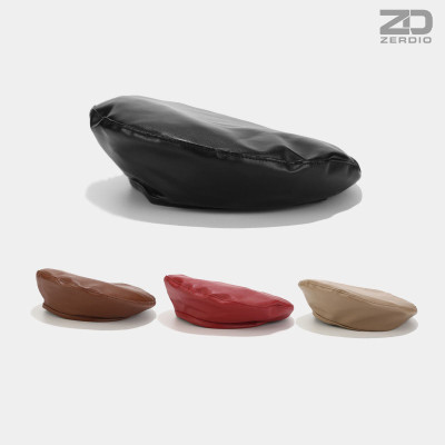 Mũ Nồi Da Nữ, Nón Beret Da Trơn Nhiều Màu Phong Cách Tối Giản