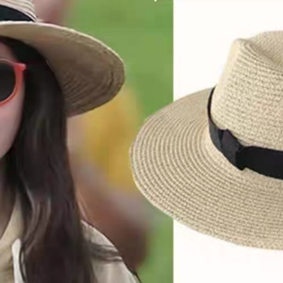 Nón cao bồi phớt mũ cao bồi nam nữ Fedora comboy chất liệu cói Hàng nhập dona24072901