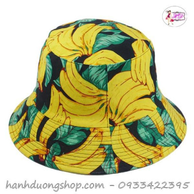 Nón tai bèo họa tiết chuối - NTRC02-1 - Chuối