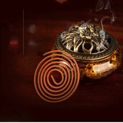 Hộp nhang trầm vòng 48 khoanh làm từ gỗ đàn hương tự nhiên