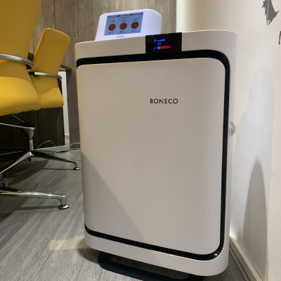 Máy Lọc Không Khí BONECO P500 Chống Dị Ứng, Khử Mùi Phòng, Diệt Vi Khuẩn, Bộ Lọc HEPA Lọc Bụi, Khuếch Tán Xông Tinh Dầu Thơm, Điều Khiển Từ Xa (67m2) - Hàng Chính Hãng