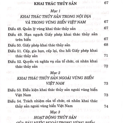 Luật thủy sản