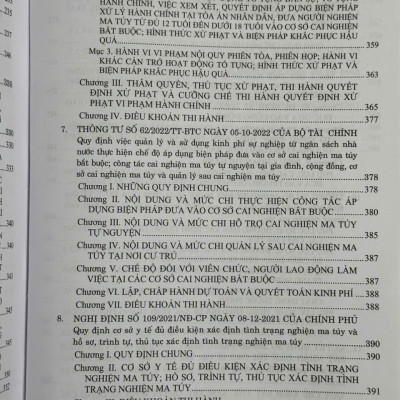 Sách Quy Định Chi Tiết Thi Hành Luật Phòng Chống Ma Tuý – Luật Xử Lý Vi Phạm Hành Chính về Cai Nghiện Ma Tuý - V2436A