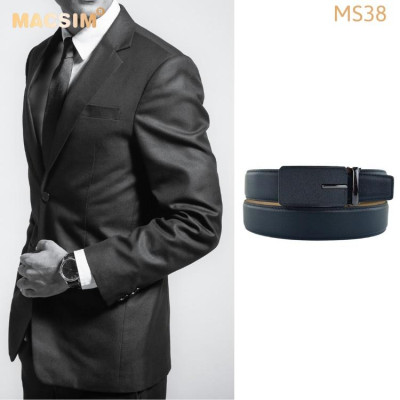 Thắt lưng nam da thật cao cấp nhãn hiệu Macsim  Ms38
