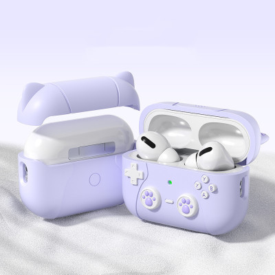 Bao Case Ốp Tay Cầm Game Tai Mèo cho Airpods 4 - Hàng Chính Hãng