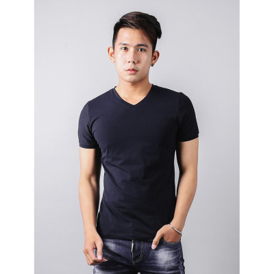 Áo Phông Cổ Tim Giá Rẻ Vải Dày Mịn 24h