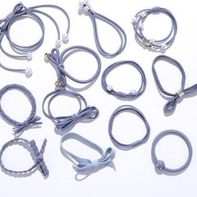 Hộp 12 dây cột tóc dễ thương- Bộ dây buộc tóc nhiều chi tiết