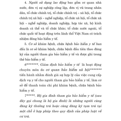 Luật Bảo hiểm y tế năm 2008 (sửa đổi, bổ sung năm 2013, 2014, 2015, 2018, 2020, 2023, 2024)