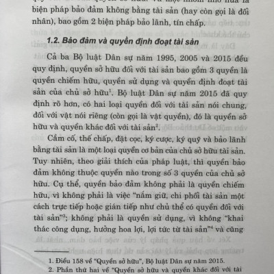 9 Biện Pháp Bảo Đảm Nghĩa Vụ Hợp Đồng (Quy Định, Thực Tế Và Thiết Kế Giao Dịch Theo Bộ Luật Dân Sự Hiện Hành) - (Tái bản lần thứ 3, có sửa chữa, bổ sung)
