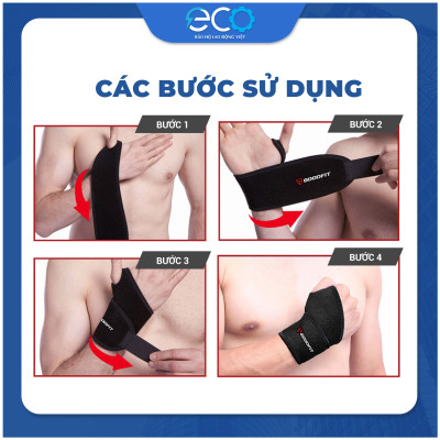 Băng quấn cổ tay xỏ ngón GoodFit GF302W dùng tập gym, tập boxing vải đục lỗ thoáng khi, đệm xốp êm ái