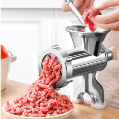 Xay Thịt Quay Tay Bằng Gang Size 10 - Sản Phẩm Cao Cấp Kèm 3 Ống Nhồi Xúc Xích