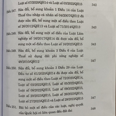 Luật Đất Đai ( Hiện Hành) ( Sửa đổi, bổ sung năm 2024 )