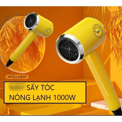 Sấy tóc mini hình  con vịt vàng , phụ kiện tóc làm đẹp không thể thiếu của chị e phụ nữ 