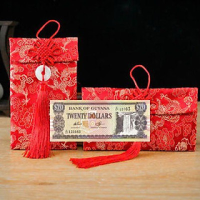 Túi gấm loại 20 Guyana sưu tầm, làm quà tặng