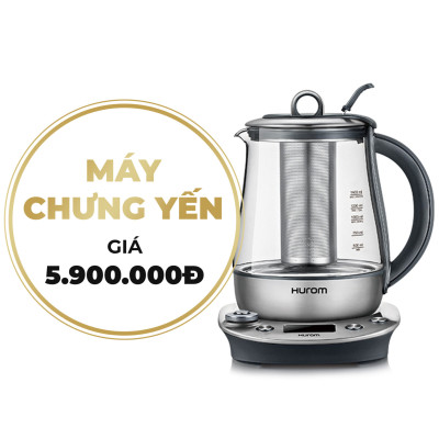 ẤM PHA TRÀ- CHƯNG YẾN HUROM ( TEA MASTER TM-P02FSS) - Hàng chính hãng