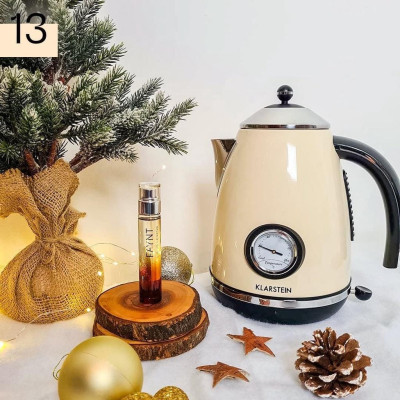 ẤM SIÊU TỐC KLARSTEIN AQUAVITA CREAM 1,7L 10021357 - hàng Chính Hãng 