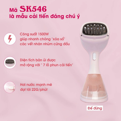 Bàn Là Ủi Hơi Nước Cầm Tay SEKA SK546 - Hàng Chính Hãng