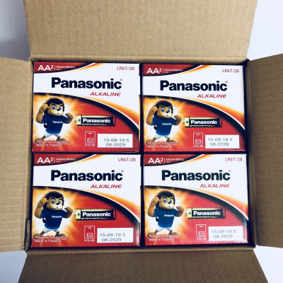 Thùng pin (48 vỉ 2 viên) pin Kiềm Alkaline Panasonic AA LR6T/2B-Hàng chính hãng