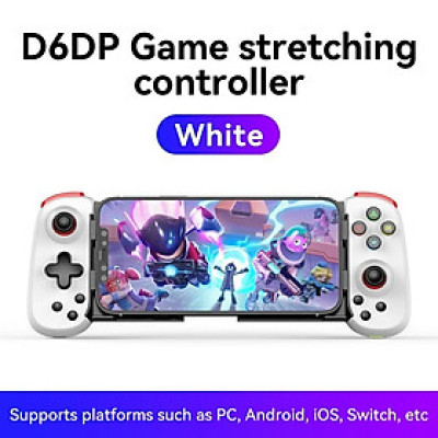 Gamepad Tay Game Không dây Bluetooth D6 đa nền tảng cho máy tính - điện thoại - máy game Console hàng nhập khẩu