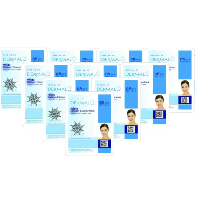 [ Tặng 2 miếng ] Combo 10 Mặt nạ dưỡng da tinh chất trắng da Dermal