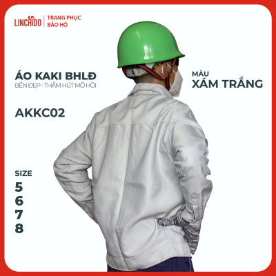 Áo kaki Bảo Hộ Lao Động Chất Liệu Thấm Hút Mồ Hôi Thoáng Mát Bền Đẹp - Mã AKKC02
