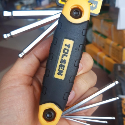 BỘ LỤC GIÁC 8 CÂY ĐẦU BI TOLSEN 20068 - HÀNG CHÍNH HÃNG