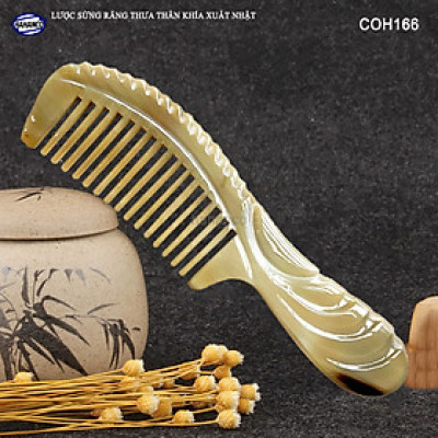 Lược sừng răng thưa cho mọi loại tóc (Size: L - 18cm) COH166 - Chăm sóc tóc