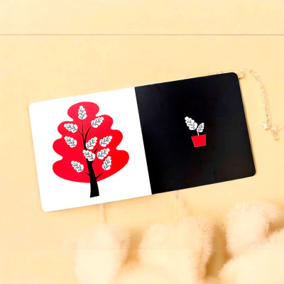 Thẻ Kích Thích Thị Giác Theo Phương Pháp Montessori - TO HAY NHỎ? - Dành cho trẻ 0-3 tuổi