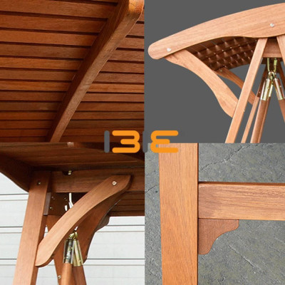 Xích Đu Terbaya 3 Chỗ IBIE NC1044 (194 x 125 x 190 cm) - Nâu