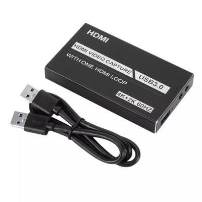 Bộ HDMI Video Capture USB 3.0 Hỗ Trợ 4K Game Video Record Live Streaming Recorder - Hàng Nhập Khẩu