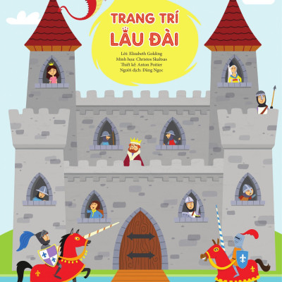 Sách - Trang Trí Lâu Đài - Với Gần 600 Miếng Dán Và Khuôn Hình Sáng Tạo - Bìa Cứng